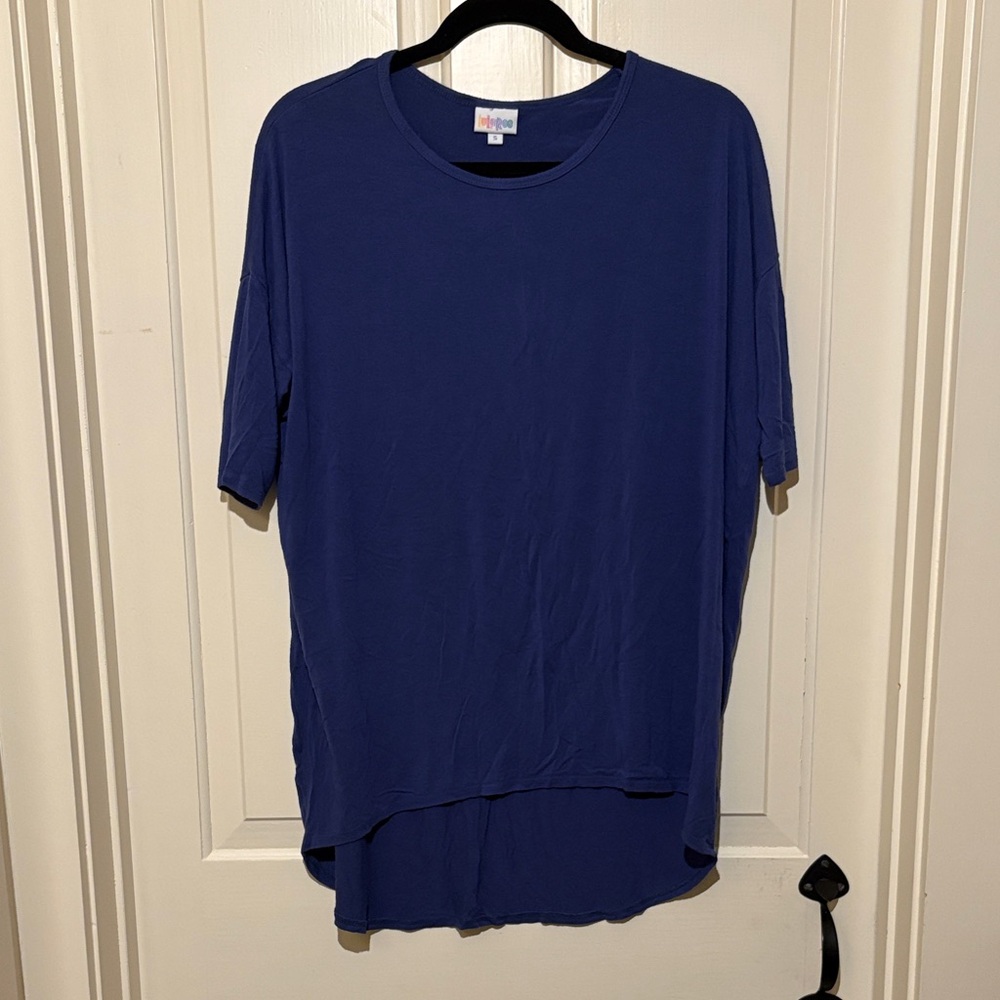 LuLaRoe Navy Blue Short Sleeve Top